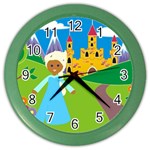 black Elsa Frozen Color Wall Clock