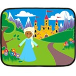 black Elsa Frozen Double Sided Fleece Blanket (Mini)