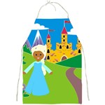 black Elsa Frozen Full Print Apron