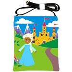 black Elsa Frozen Shoulder Sling Bag