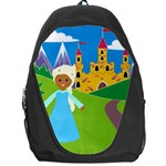 black Elsa Frozen Backpack Bag