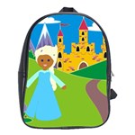 black Elsa Frozen School Bag (XL)