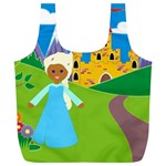 black Elsa Frozen Full Print Recycle Bag (XL)