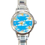 snow queen Round Italian Charm Watch