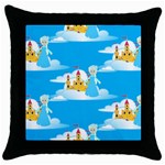 snow queen Throw Pillow Case (Black)