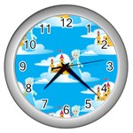 snow queen Wall Clock (Silver)