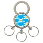 snow queen 3-Ring Key Chain