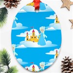 snow queen Oval Ornament (Two Sides)