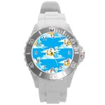 snow queen Round Plastic Sport Watch (L)