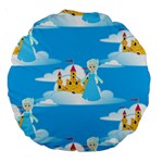 snow queen Large 18  Premium Round Cushion 