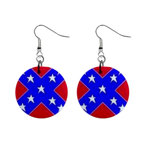 rebel 1  Button Earrings from ArtsNow.com Front