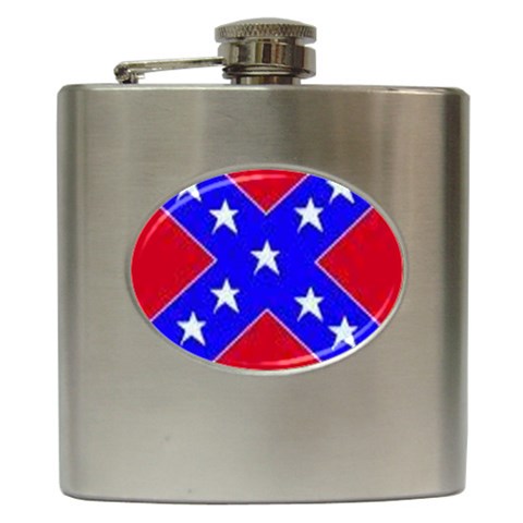 rebel Hip Flask (6 oz) from ArtsNow.com Front