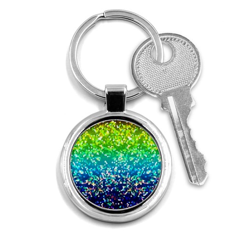 Glitter 4 Key Chains (Round)  from ArtsNow.com Front