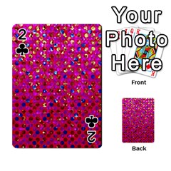 Polka Dot Sparkley Jewels 1 Playing Cards 54 Designs  from ArtsNow.com Front - Club2