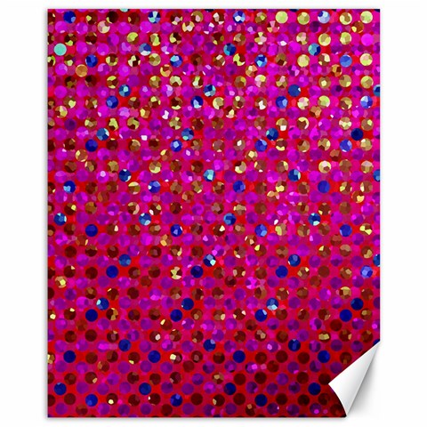 Polka Dot Sparkley Jewels 1 Canvas 11  x 14   from ArtsNow.com 10.95 x13.48  Canvas - 1