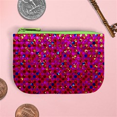 Polka Dot Sparkley Jewels 1 Mini Coin Purses from ArtsNow.com Front