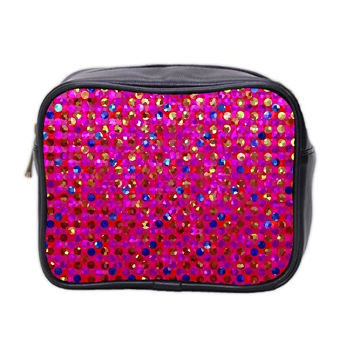 Polka Dot Sparkley Jewels 1 Mini Toiletries Bag 2 Front