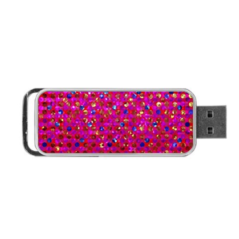 Polka Dot Sparkley Jewels 1 Portable USB Flash (Two Sides) from ArtsNow.com Back