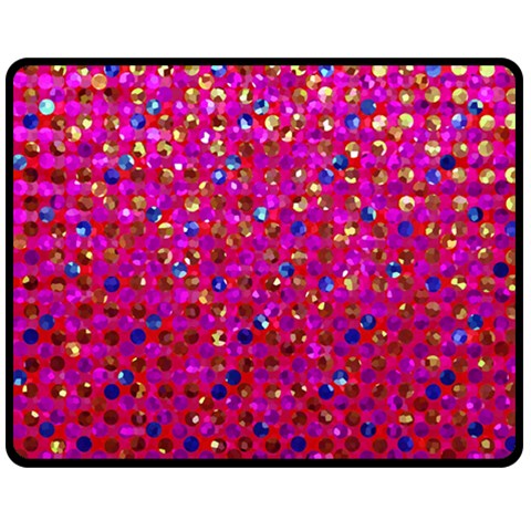 Polka Dot Sparkley Jewels 1 Double Sided Fleece Blanket (Medium)  from ArtsNow.com 58.8 x47.4  Blanket Back