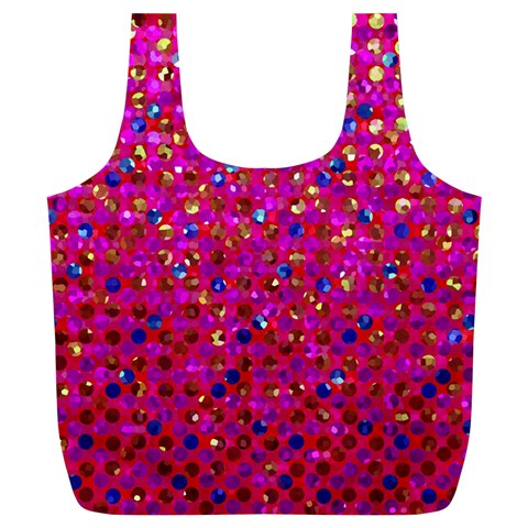 Polka Dot Sparkley Jewels 1 Full Print Recycle Bags (L)  from ArtsNow.com Front