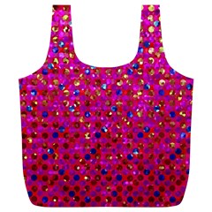 Polka Dot Sparkley Jewels 1 Full Print Recycle Bags (L)  from ArtsNow.com Back