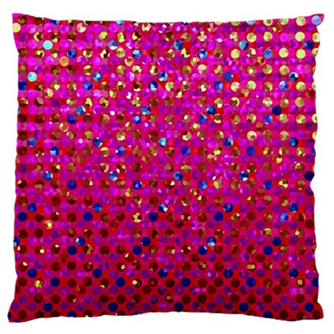 Polka Dot Sparkley Jewels 1 Large Flano Cushion Cases (Two Sides)  from ArtsNow.com Front