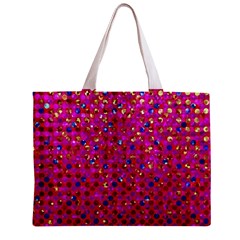 Polka Dot Sparkley Jewels 1 Zipper Tiny Tote Bags from ArtsNow.com Front