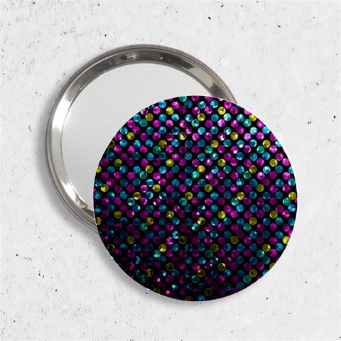 Polka Dot Sparkley Jewels 2 2.25  Handbag Mirrors from ArtsNow.com Front