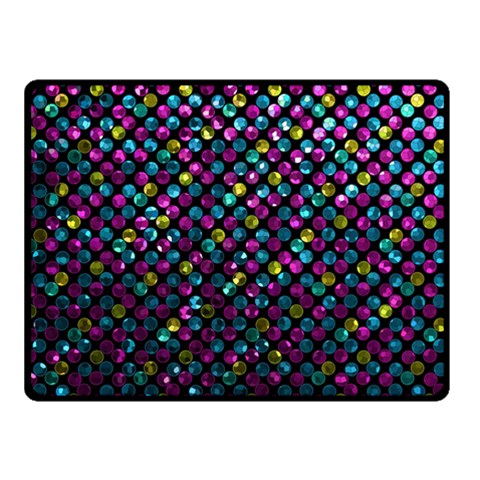 Polka Dot Sparkley Jewels 2 Double Sided Fleece Blanket (Small)  from ArtsNow.com 45 x34  Blanket Back