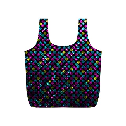 Polka Dot Sparkley Jewels 2 Full Print Recycle Bags (S)  from ArtsNow.com Back