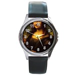 Movember Mona Lisa Round Metal Watch