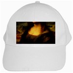 Movember Mona Lisa White Cap