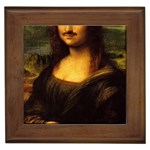 Movember Mona Lisa Framed Tile