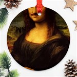 Movember Mona Lisa Ornament (Round)