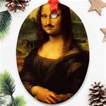 Movember Mona Lisa Ornament (Oval)