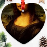 Movember Mona Lisa Ornament (Heart)