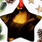 Movember Mona Lisa Ornament (Star)