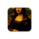 Movember Mona Lisa Rubber Coaster (Square)