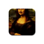 Movember Mona Lisa Rubber Square Coaster (4 pack)