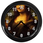 Movember Mona Lisa Wall Clock (Black)