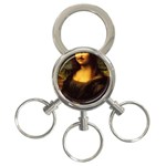 Movember Mona Lisa 3-Ring Key Chain