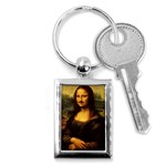 Movember Mona Lisa Key Chain (Rectangle)