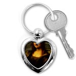 Movember Mona Lisa Key Chain (Heart)