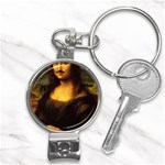 Movember Mona Lisa Nail Clippers Key Chain