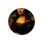 Movember Mona Lisa Rubber Coaster (Round)