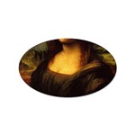 Movember Mona Lisa Sticker Oval (10 pack)