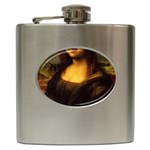 Movember Mona Lisa Hip Flask (6 oz)