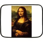 Movember Mona Lisa Double Sided Fleece Blanket (Mini)