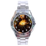 Movember Mona Lisa Stainless Steel Analogue Watch