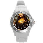 Movember Mona Lisa Round Plastic Sport Watch (L)